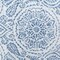 Threadmade Home Savannah Boho Paisley Printed Vinyl Indoor/Outdoor Tablecloth, Blue - 52"W x 70"L